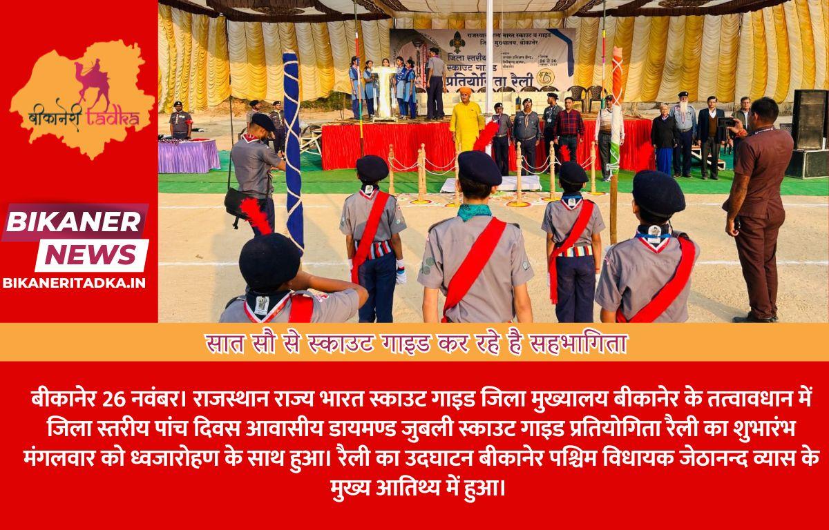 सात सौ से स्काउट गाइड कर रहे है सहभागिता
