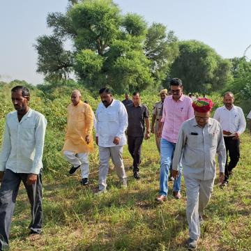 राजस्थान धरोहर संरक्षण एवं प्रोन्नति प्राधिकरण के अध्यक्ष रहे कोलायत के दौरे पर