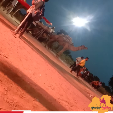 श्री पूनरासर मेला 2025 ध्वजा के साथ झूमे भक्तगण